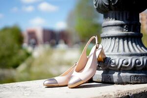 Elegant women shoes a comfortable fashion style photo