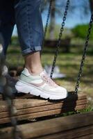 deporte mujer Zapatos un primavera colección foto