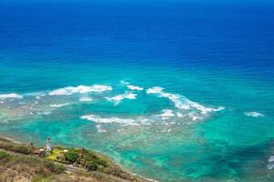 diamante cabeza faro situado en oahu isla en Hawai, unido estados foto