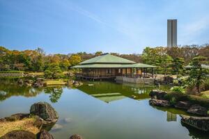 Japanese garden of Daisen park in Sakai city, Osaka, Japan photo