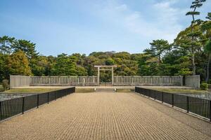 Daisenryo Kofun, one of the Mozu Tombs in Sakai, Osaka Prefecture, Japan. photo