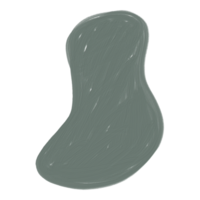 orgânico forma óleo textura mão pintar, boho blob fundo png