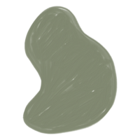 orgânico forma óleo textura mão pintar, boho blob fundo png