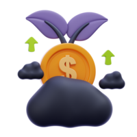 investment 3D Illustration png