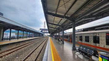 cimahí ferrocarril estación, en bandung, Indonesia. foto