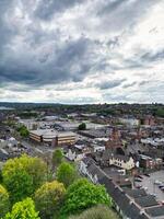 High Angle View of Stock-on-Trent City of England, Great Britain. May 4th, 2024 photo