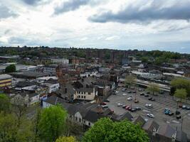 High Angle View of Stock-on-Trent City of England, Great Britain. May 4th, 2024 photo