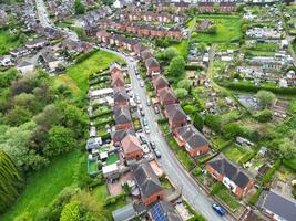 High Angle View of Stock-on-Trent City of England, Great Britain. May 4th, 2024 photo