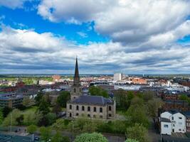 High Angle View of Wolverhampton City of metropolitan borough in the West Midlands, England, United Kingdom. May 4th, 2024 photo