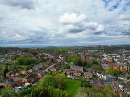 High Angle View of Stock-on-Trent City of England, Great Britain. May 4th, 2024 photo