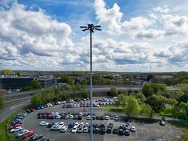 High Angle View of Historical Derby City Centre, England United Kingdom. April 26th, 2024 photo