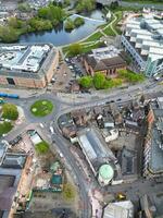 alto ángulo ver de histórico derby ciudad centro, Inglaterra unido Reino. abril 26, 2024 foto
