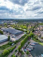 Aerial View of Nottingham City Centre Near River Trent, England United Kingdom. April 26th, 2024 photo