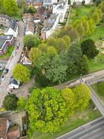 Aerial View of Historical Canterbury City Centre, Kent, England, Great Britain. April 20th, 2024 photo