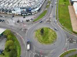 High Angle View of Derby City and Stadium Surround of the City. England United Kingdom. April 26th, 2024 photo