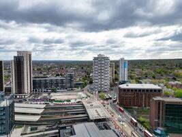 Most Beautiful Aerial View of Central West Croydon London City of England United Kingdom. April 24th, 2024 photo