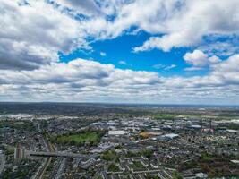 Most Beautiful Aerial View of Central West Croydon London City of England United Kingdom. April 24th, 2024 photo