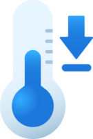 Cold thermometer temperature icon png