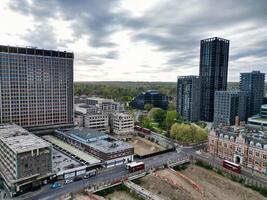 Most Beautiful Aerial View of Central West Croydon London City of England United Kingdom. April 24th, 2024 photo