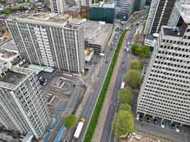 Most Beautiful Aerial View of Central West Croydon London City of England United Kingdom. April 24th, 2024 photo