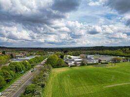 Aerial View of Stapleford Countryside Landscape of British Village Nottingham, England UK. April 26th 2024 photo