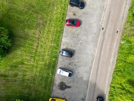 Aerial View of Residential District of Strood Town of Rochester, England United Kingdom. April 20th, 2024 photo