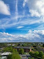 Beautiful Aerial View of Historical Central Nottingham City Along River Trent, England United Kingdom photo