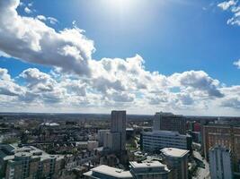 Aerial View of Buildings at City Centre and Downtown of Coventry City of England United Kingdom. March 30th, 2024 photo