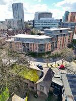 Aerial View of Buildings at City Centre and Downtown of Coventry City of England United Kingdom. March 30th, 2024 photo