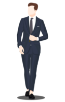 hombre en un traje y Corbata en un sin rostro dibujos animados png