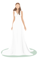 Women in Wedding Dress Clip Art png