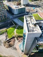 Aerial View of Buildings at City Centre and Downtown of Coventry City of England United Kingdom. March 30th, 2024 photo