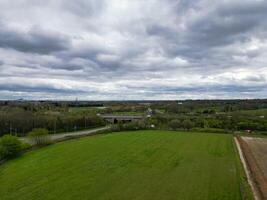 Aerial View of Central Denham Green London City of England United Kingdom. April 3rd, 2024 photo