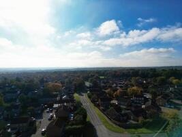 Aerial View of Central Northampton City of Northamptonshire, England United Kingdom. October 25th, 2023 photo