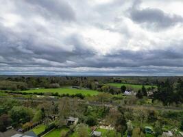 Aerial View of Central Denham Green London City of England United Kingdom. April 3rd, 2024 photo