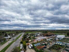 Aerial View of Central Denham Green London City of England United Kingdom. April 3rd, 2024 photo