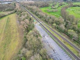 Aerial View of Central Denham Green London City of England United Kingdom. April 3rd, 2024 photo