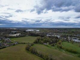 Aerial View of Central Denham Green London City of England United Kingdom. April 3rd, 2024 photo