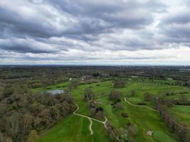 Aerial View of Central Denham Green London City of England United Kingdom. April 3rd, 2024 photo