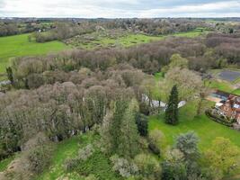 Aerial View of Central Denham Green London City of England United Kingdom. April 3rd, 2024 photo