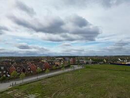 High Angle View of Central Peterborough City of England United Kingdom. April 11th, 2024 photo