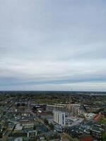 High Angle View of Central Peterborough City of England United Kingdom. April 11th, 2024 photo