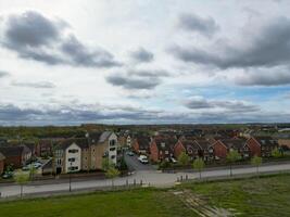 High Angle View of Central Peterborough City of England United Kingdom. April 11th, 2024 photo