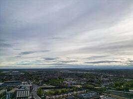 High Angle View of Central Peterborough City of England United Kingdom. April 11th, 2024 photo