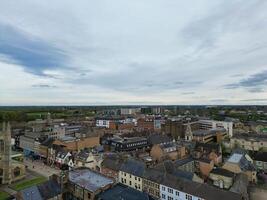 High Angle View of Central Peterborough City of England United Kingdom. April 11th, 2024 photo