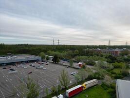 Aerial View of Central Dartford London City of England United Kingdom, April 14th, 2024 photo