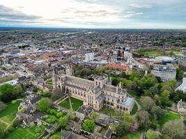 High Angle View of Central Peterborough City of England United Kingdom. April 11th, 2024 photo