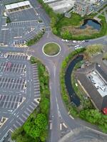 Aerial View of Central Dartford London City of England United Kingdom, April 14th, 2024 photo