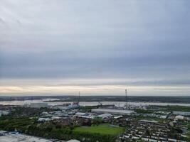 Aerial View of Central Dartford London City of England United Kingdom, April 14th, 2024 photo