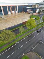 Aerial View of Elstree London City of England Great Britain during Cloudy and Windy Day. April 4th, 2024 photo